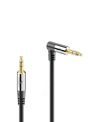 HQ аудио кабел 3,5 mm м. прав/ъглов 0,5 m    SONE AC510-005