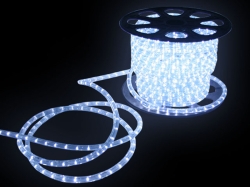 Светещ LED маркуч топло бял