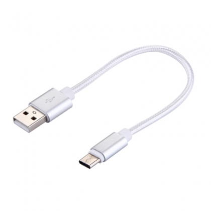 Кабел USB / TYPE-C 0.2 m с oплетка