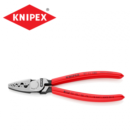 Клещи за кримпване на тръбни кабелни обувки    KNIPEX 9771180