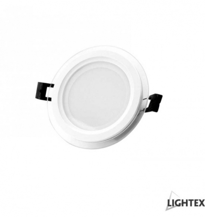 LED луна бяла влагозащитена стъкло 220V 12W IP44 NW 4000K Ф125 вграден драйвър Lightex       306AL0100237