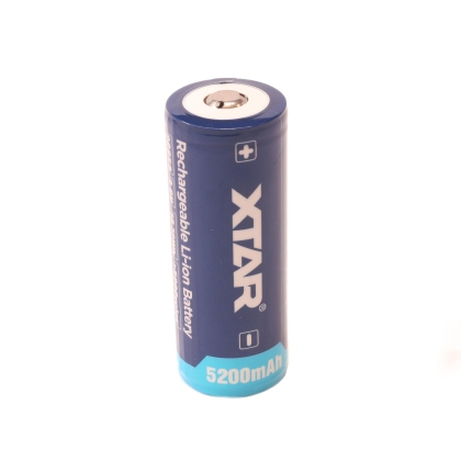 Батерия XTAR 26650 3.7V 5200mAh PCB   724050