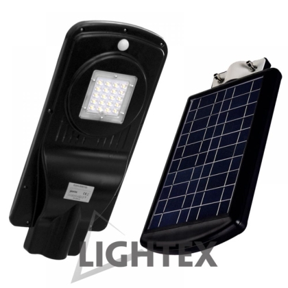 СТОПСоларен LED Уличен осветител със сензор за движение 15W  батерия12V/10AH Lightex       638AL0000100