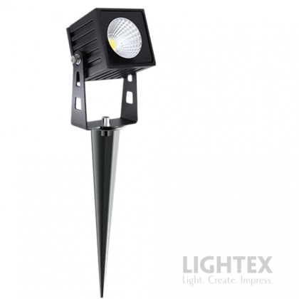 LED прожектор OSLO 5W 220V 4000K 400lm черен с колче IP65 Lightex