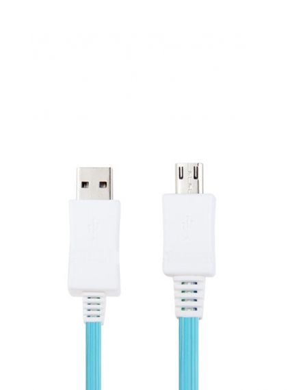 Кабел USB A / micro USB B светещ     S-CS-0787BE