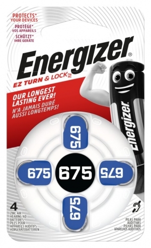Въздушно-цинкова батерия Energizer EZ Turn - Lock 675  4бр.     1143