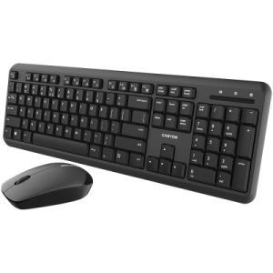 Безжичен комплект мишка и клавиатура CANYON CNS-HSETW02-BG
