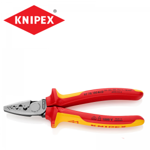 Клещи за кримпване на тръбни кабелни обувки    KNIPEX 9778180