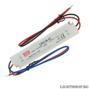 LED драйвър LPH 12V 18W 0-1.5A IP67  MEAN WELL        906MW0002418