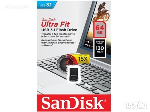 USB 3.1 Flash Drive SanDisk Ultrafit 64GB
