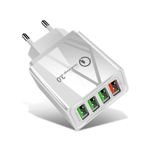 USB ЗАРЯДНО 1xUSB QC3.0 18W  + 3xUSB 2.0  24W