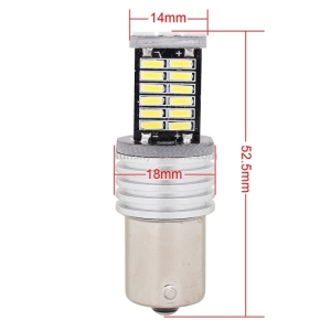Автомобилна LED крушка габарити/стопове  1156/BA15S 6W 6500K 1 бр.