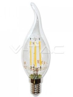 LED лампа 4 W E14 3000K пламък   filament      4302
