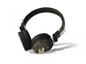 Стерео слушалки с 40mm неодимов говорител, бутон за контрол на музиката и микрофон  SPEAK DENIM  30077